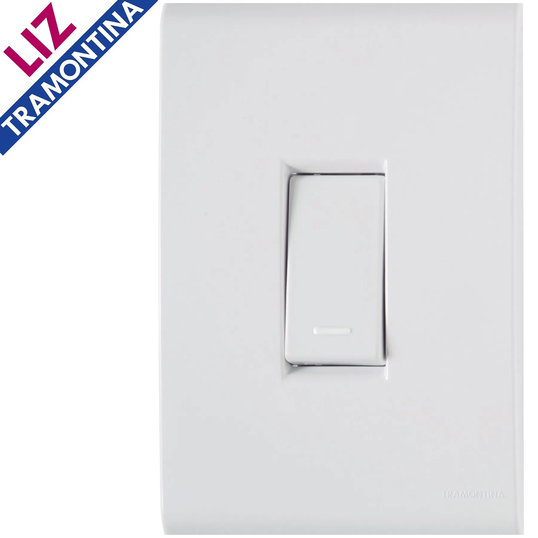 Imagem do produto CONJUNTO INTERRUPTOR SIMPLES 6A/250V LIZ