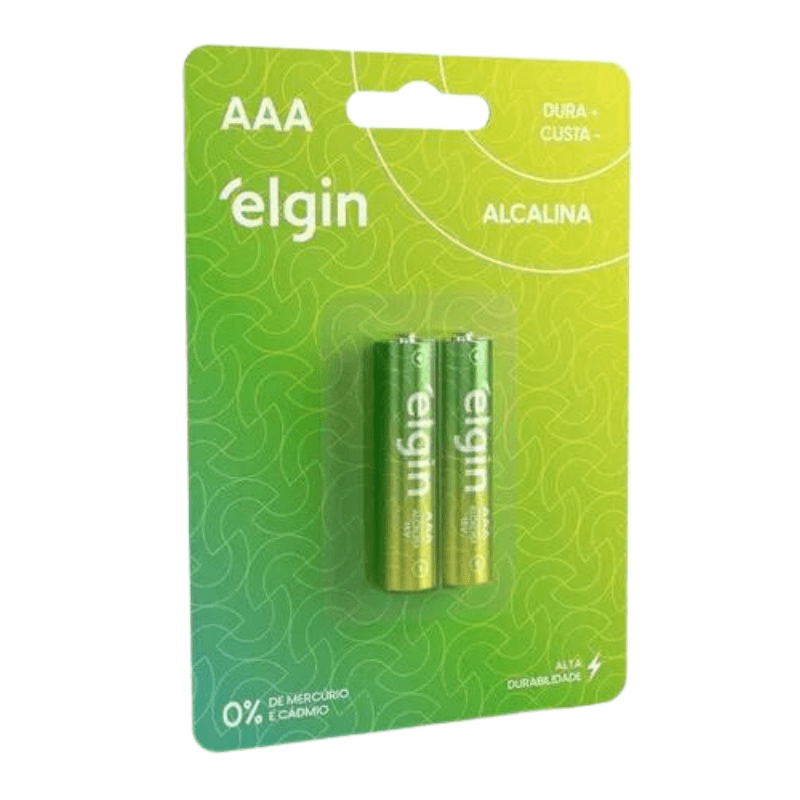 Imagem do produto PILHA ALCALINA ELGIN AAA (BLISTER C/2)